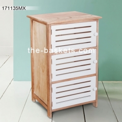 3 door wood cabinet