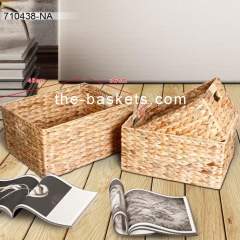 Water hyacinth storage basket