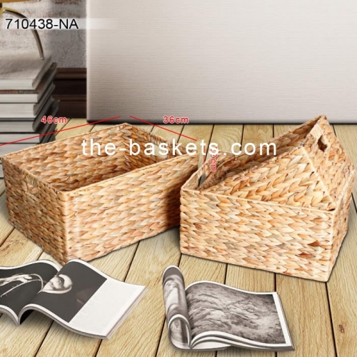 Water hyacinth storage basket