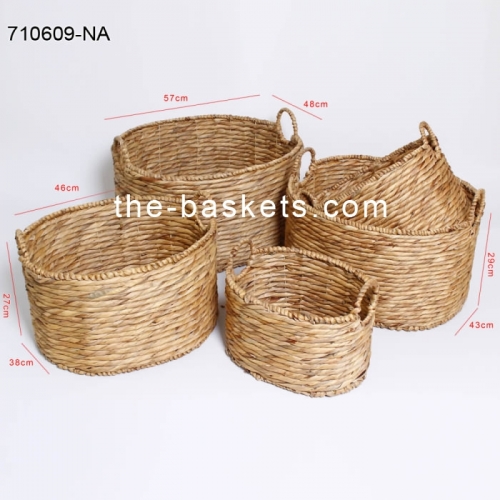 Water hyacinth storage basket