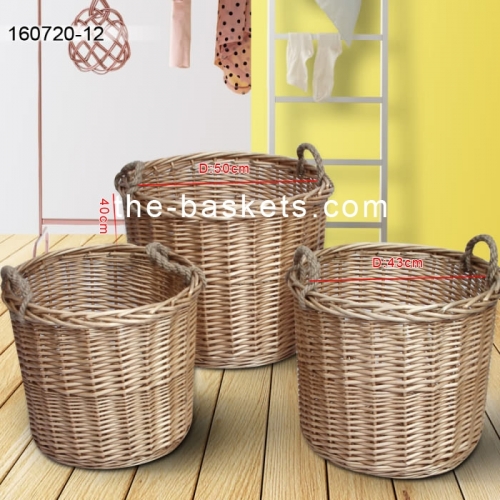 Willow firewood/storage basket