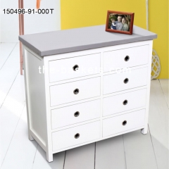 MDF cabinet with 8 drawers & concrete top