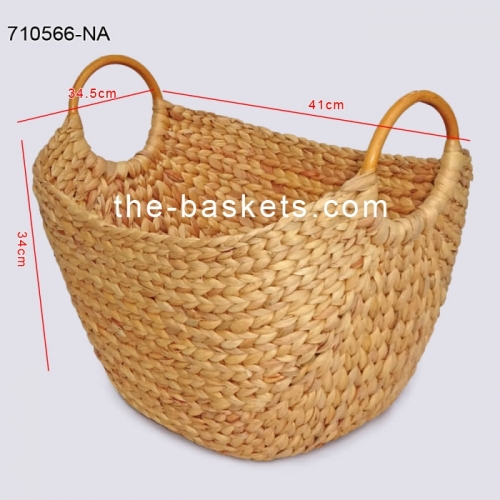 Water hyacinth storage basket