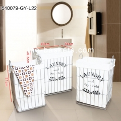 Wire basket with fabric liner