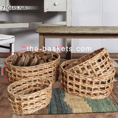 Water hyacinth storage basket