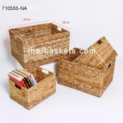 Water hyacinth storage basket