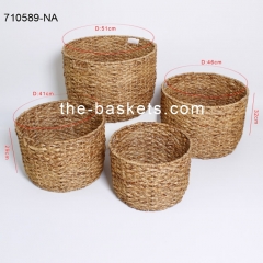 Water hyacinth storage basket