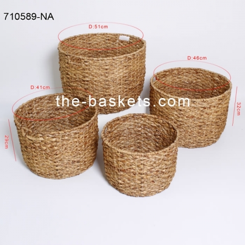 Water hyacinth storage basket
