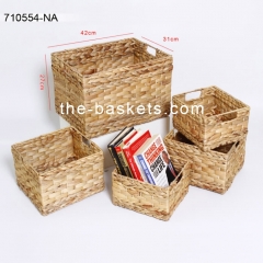 Water hyacinth storage basket