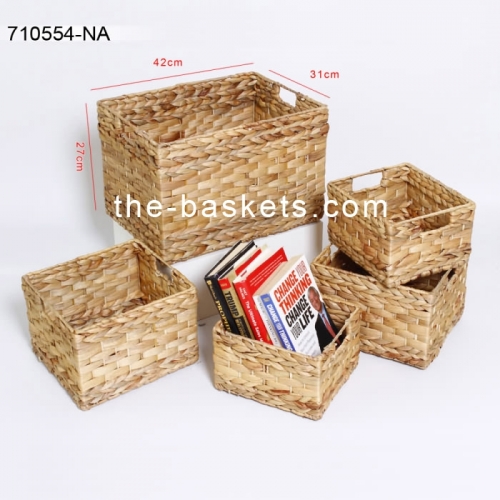 Water hyacinth storage basket