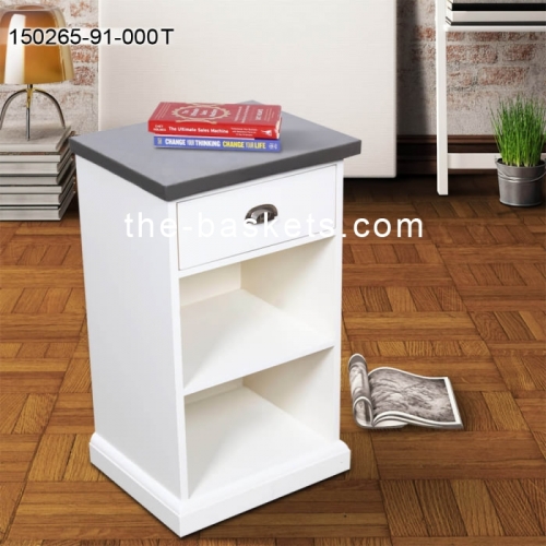 MDF cabinet with drawer&concrete top