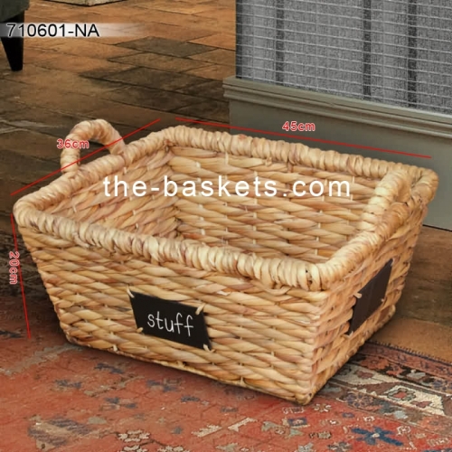 Water hyacinth storage basket