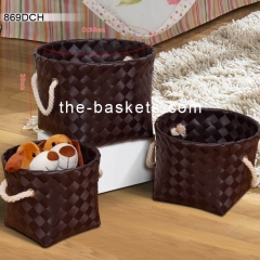 PP strap round basket