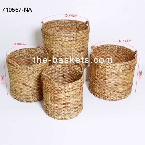 Water hyacinth storage basket