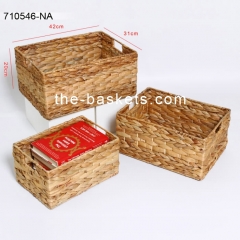 Water hyacinth storage basket