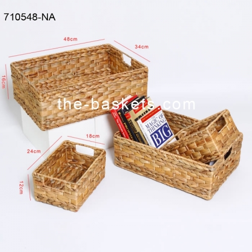 Water hyacinth storage basket