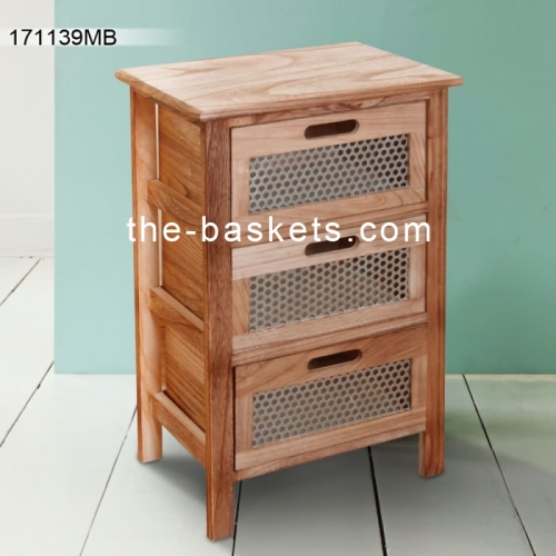 3 drawer wood cabinet