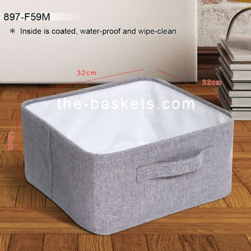 Fabric square basket