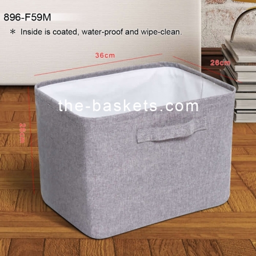 Fabric rectangular basket