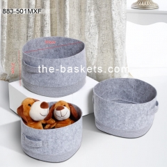 Fabric round basket