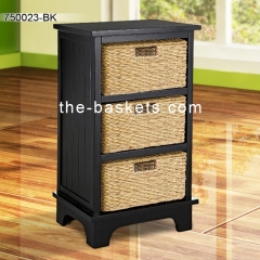 Cabinet with three storage baskets