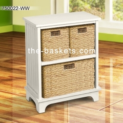 Cabinet with three storage baskets