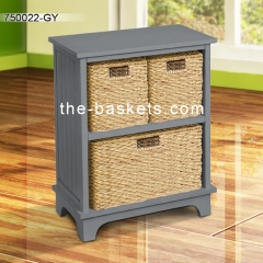 Cabinet with three storage baskets