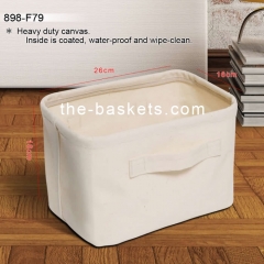 Fabric rectangular basket