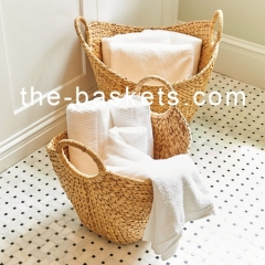 Water hyacinth storage basket