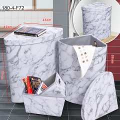 Resin wicker corner hamper