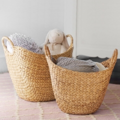 Water hyacinth storage basket