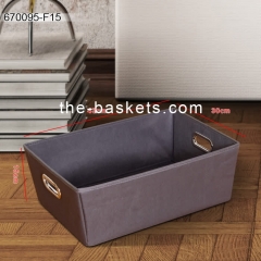 Marble pattern printed fabric storage with hold handle