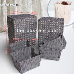 PP strap laundry hamper with open weave