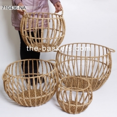 Water hyacinth storage basket