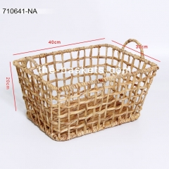 Water hyacinth storage basket