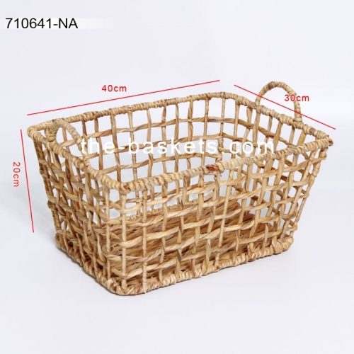 Water hyacinth storage basket