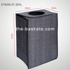 Quick drop K/D laundry hamper