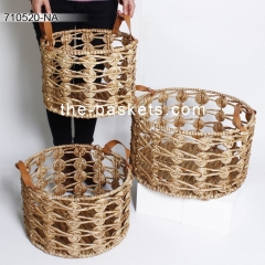 Water hyacinth storage basket