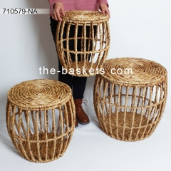 Water hyacinth storage basket