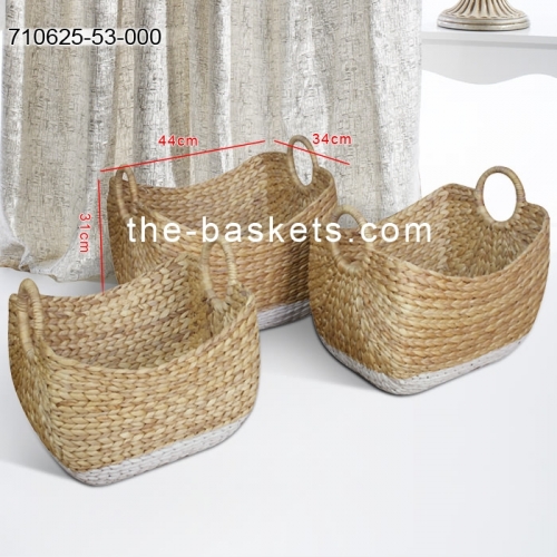 Water hyacinth storage basket