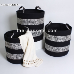 Fabric storage baskets