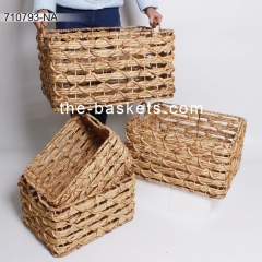Water hyacinth storage basket