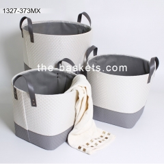 Fabric storage baskets