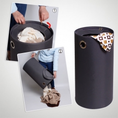 Fabric stackable round laundry