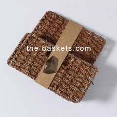 Foldable seagrass basket