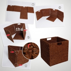 Foldable Seagrass storage basket
