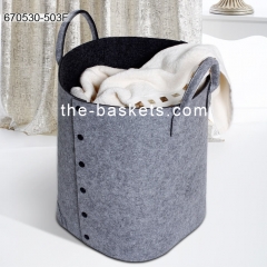 Foldable fabric laundry basket
