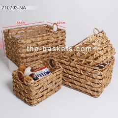 Water hyacinth storage basket