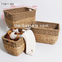 Water hyacinth & seagrass basket