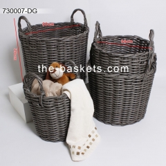 Resin wicker storage basket